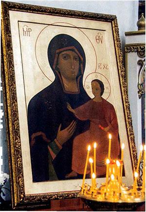 Список с чудотворной Феодотьевской иконы Божией Матери в Успенском соборе