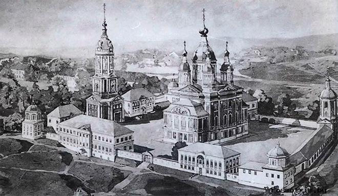 Так выглядел Сканов монастырь во второй половине XIX века, в самую цветущую свою пору.