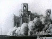 Взрыв храма Христа Спасителя в Москве в 1931 году