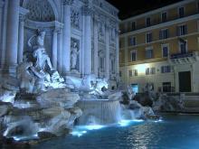 Фонтан Треви в Риме фото история расположение на карте Рима (Fontana di Trevi)